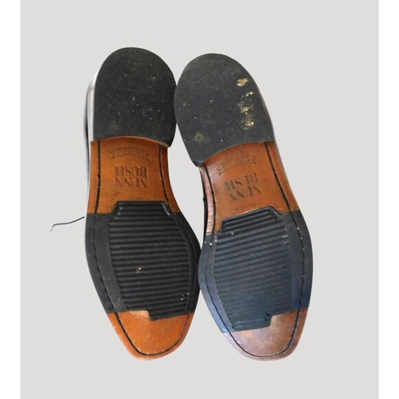 Nunn Bush Dress Flex Leather Oxford Shoes Mens Size 9.5 Dark Brown Wing Tip - Picture 8 of 14